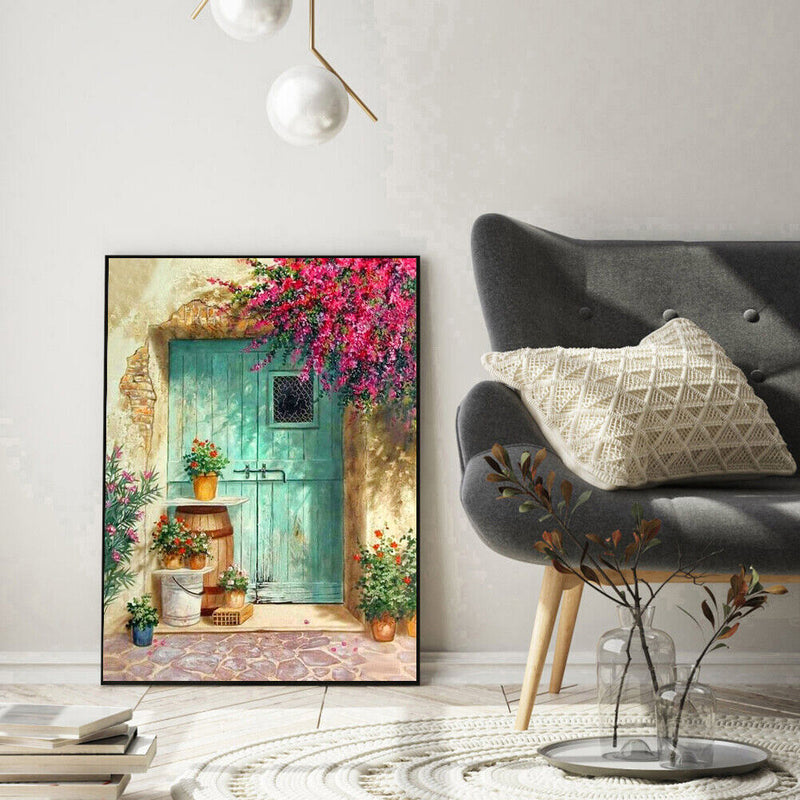Diamond Painting Cross Stitch Craft Sunny Doorway Needlework Home Wall Decor