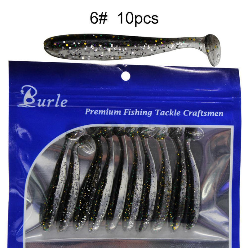 10x 9cm 4.2g Bionic Mandarin Fish Fishing Lures Artificial Soft Bait (6)