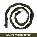 Security Anti-theft Lock Electric Scooter Mountain Bike Chain Locks (Green)
