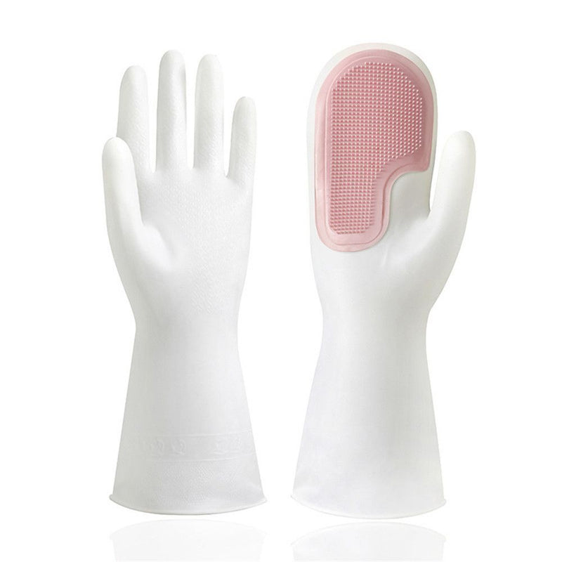 Waterproof Cleaning Tool Silicone Household Gloves Brushes Dishwashing Gloves