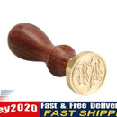 Sealing Wax Classic Initial Wax Seal Stamp Alphabet Letter M Retro Wood Newly
