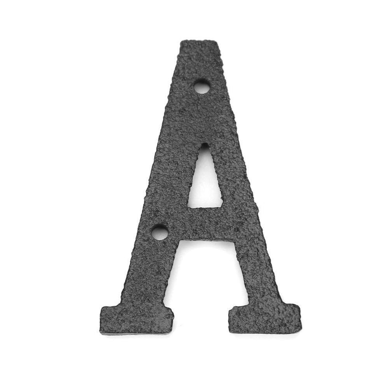 Cast Iron Letters Doorplate Metal Alphabet House Sign DIY Plate Cafe Wall Decor