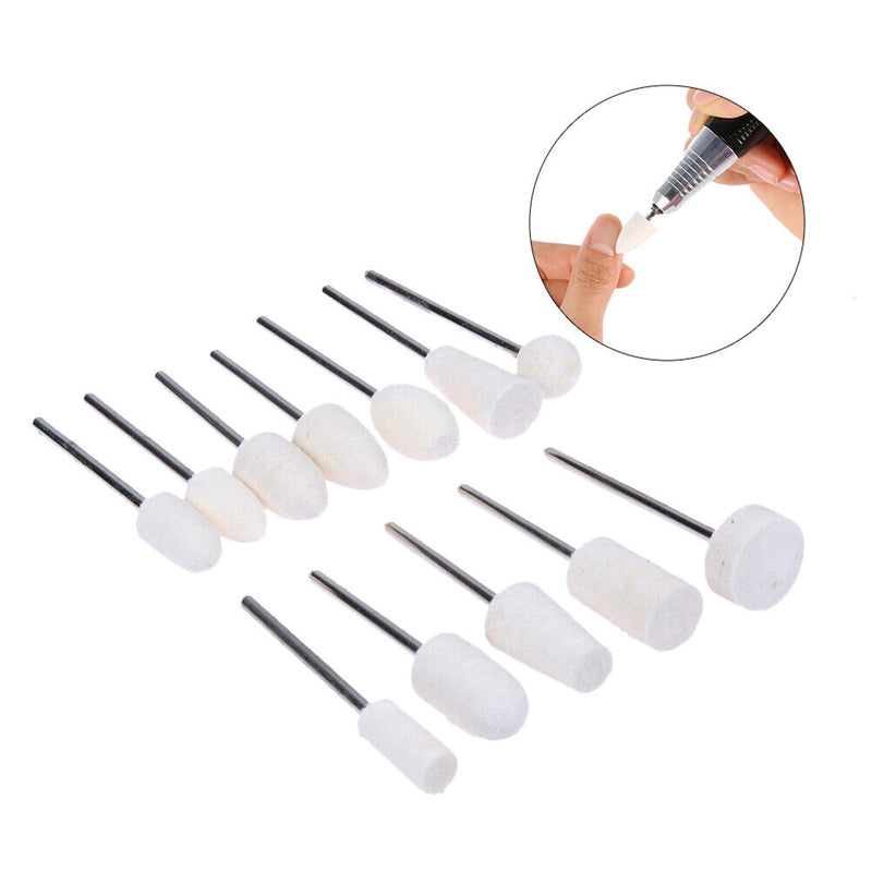 Wool Nail Grinding Head Electric Mnicure Nail Drill Replacement File