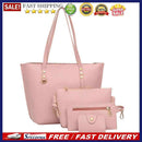 4pcs/set Composite Bags Women Solid Color Shoulder Handbags Card Holder Clutch
