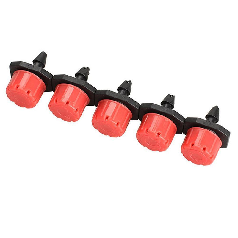 100pcs Micro Flow Drip Head 1/4" Adjustable Hose Garden Drip Water