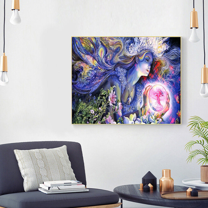 Forest Goddess Oil Paint By Numbers Kit DIY Acrylic Painting on Canvas Gift