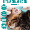 30ml Cat Ear Deodorant Oil Anti-ticks Cat Ear Wash Set for Pet Cleaning Sup