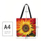Motingdi Women's Sunflower Shopping Bag Large Capacity 40x