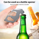 Multipurpose Clip for Hiking Key Ring with Bottle Opener Rulers Screwdriver