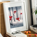 DIY Diamond Embroidery Red Birds Rhinestone Mosaic Diamond Painting Wall Gift