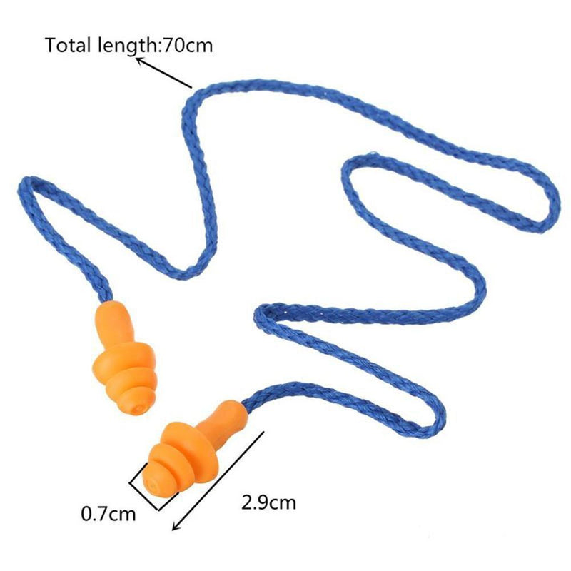 Xmas Tree Shape Protect Hearing Earplugs Earmuff Soft Silicone With Corded
