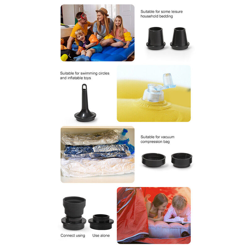 3600mAh Electric Mini Pump Power Bank for Inflatable Beds Mattress (Green) Newly