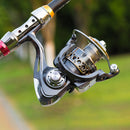 #A Fishing Reel Metal Spool Line Cup 5.2/1 12+1BB Ball Bearings Spinning Carp Re