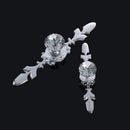 Diamond Drawer Wardrobe Pulls Crystal Closet Door Knobs Cabinet Handles