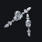 Diamond Drawer Wardrobe Pulls Crystal Closet Door Knobs Cabinet Handles