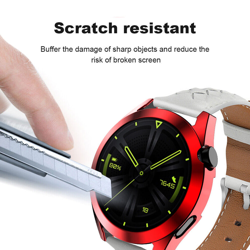 Anti-Fall Watch Full Cover Case for Huawei Watch GT 3 46mm Shell Skin (Red)