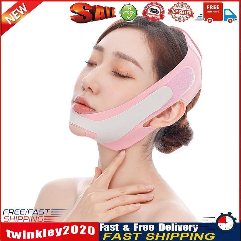 Facial V-Face Band with Chin Point Design for Women Beauty Tools (Pink) Newly