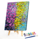 Hand Painted Oil Paint Kill Time Picture Colouring Yellow Flower Artcraft Gif