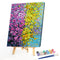 Hand Painted Oil Paint Kill Time Picture Colouring Yellow Flower Artcraft Gif