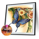 Diamond Painting Kit 5D Special Shaped DIY Butterfly Flowers Rhinestone Pic