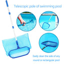 Pool Skimmer Net with Pole Telescopic Cleaning Net Kits for Pool Pond Clean