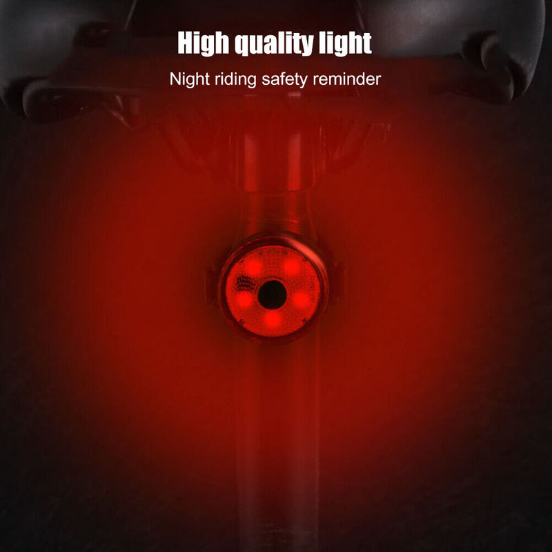 LED Bike Taillight USB Rechargeable MTB Bicycle Rear Warning Light (Red) Newly