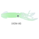 5x Luminous Squid 10cm 8g Lures Crankbait Artificial Soft Fishing Bait (3)