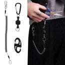 Fish Tackle Tools 8-Shape Buckles Magnet Lanyards Retention Rope Holder Buckle