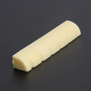 6-String Guitar Bridge Pins Saddle Nut Acoustic Cattle (Yellow) Newly