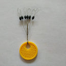 60pcs 10 Group Set Rubber Space Beans Stopper for Fishing Bait Floats (2S) Newly