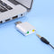 USB Sound Card 7.1 Channel External USB To 3.5mm Audio Adapter for Laptop Newly