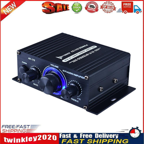 AK-170 Wireless HiFi Stereo Audio Power Amplifier 200W+200W with RCA Input Newly