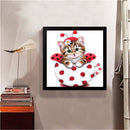 Home Decoration 5D Cute Cat Diamond Painting Cross Stitch Embroidery Craft