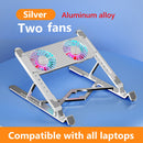 PC Laptop Silent Fan Foldable Cooling Support Height Adjustable Notebook Stand
