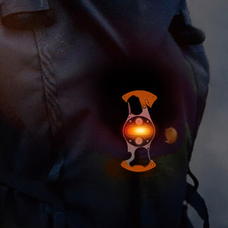 Portable Keychain Flashlight Multifunction Camping Bottle Opener Work LED Lig