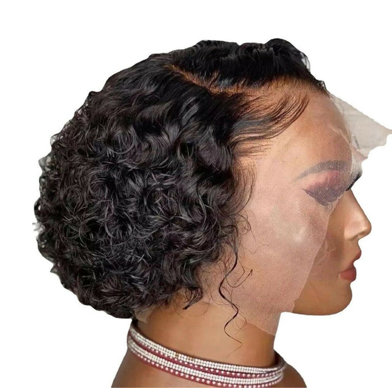 Women's wig Hair Full Wig Fashion Black Hair Wig Twist Wig Short Curly Wigs