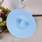 Silicone Cup Lid Reusable Leakproof Insulation Bowl Cup Cover (Blue L)