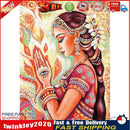 5D Full Round Drill Mosaic Craft DIY Devout Girl Diamond Painting Poster Newly