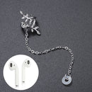 Holder Anti-Lost Earrings Earphone Stainless Steel For AirPods 3 Pro 2 1