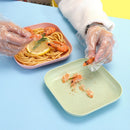 plate Fruit tray Creativity Square plate Wheat straw Spit bone dish Tableware