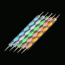 5PCS Beauty Marbleizing DIY 2 Way Painting Manicure Tools Nail Art Dotting Pen