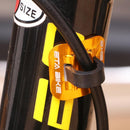 5pcs Bike Brake Cable Guide Clips Aluminium Alloy C Buckles Clamp (Yellow)