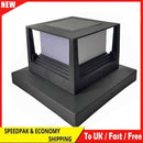 Solar Powered Post Light IP54 Waterproof Outdoor Column Patio Fence Gate Lamp