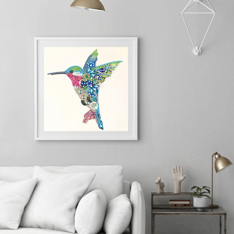 5D Partial Special Shaped Diamond Painting Hummingbird Poster Kit (UP265) Newly