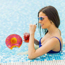 6pcs Floating Inflatable Drinks Cup Holder Pool Party Floats Bar Coasters Toys