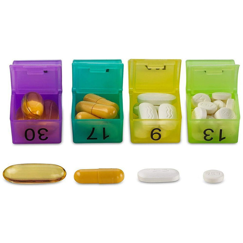 Dispenser Container Monthly Pill Organizer Tablet Holder Pill Case Pill Box