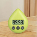 Water Drop Electronic Countdown LCD Digital Timer Alarm Clock (Retro Green)