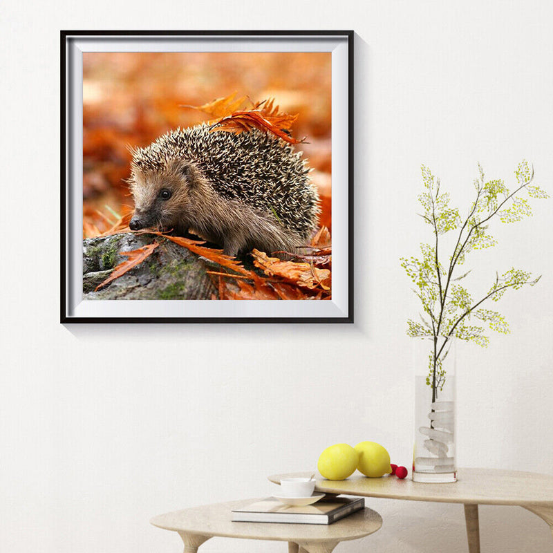 5D DIY Full Round Drill Diamond Painting Hedgehog Embroidery Craft Needlework