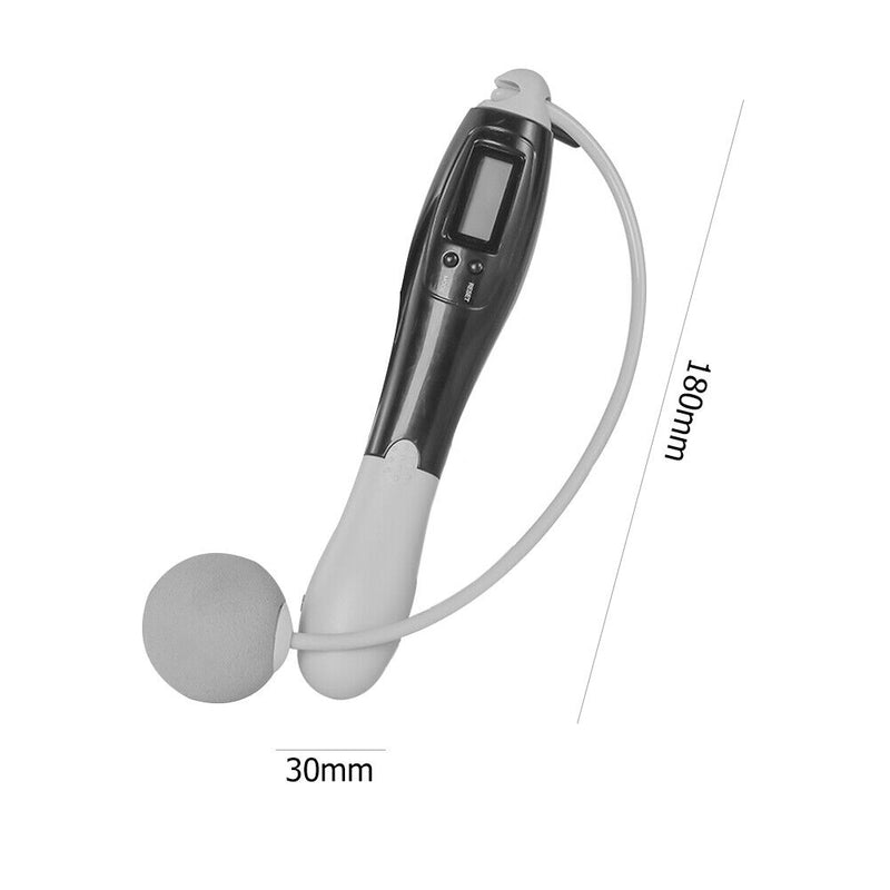 Wireless Calorie Digital Counter Skip Rope Sport Weights Jump Rope (Grey) Newly
