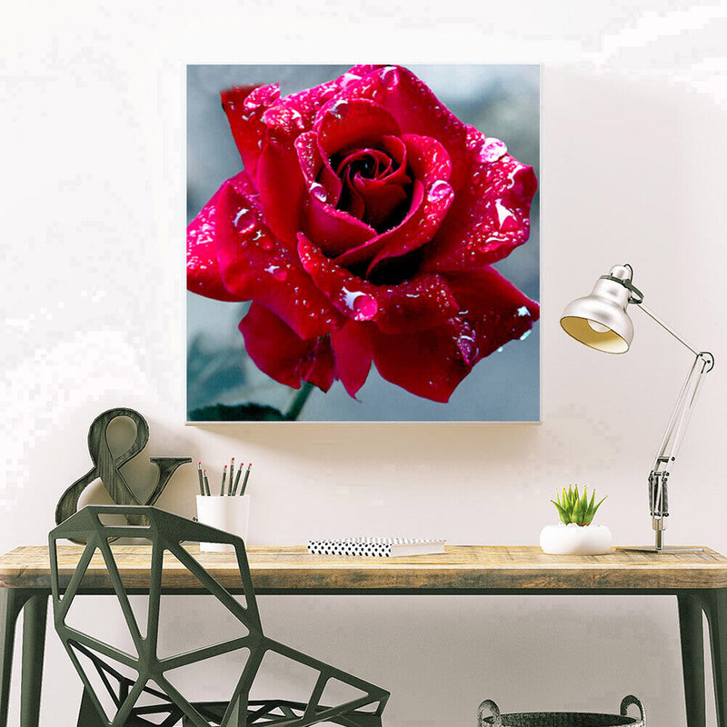 DIY Roses Diamond Painting Cross Stitch Embroidery Mosaic Kit Room Decor